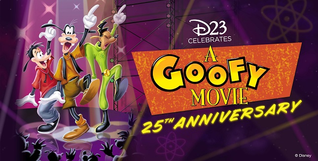promotional graphics for Disney's animated feature, "A Goofy Movie"