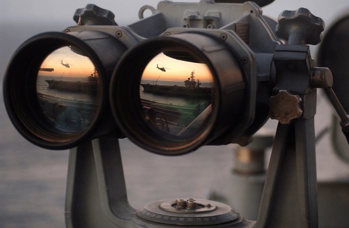 ship mounted Navy mil-spec binoculars